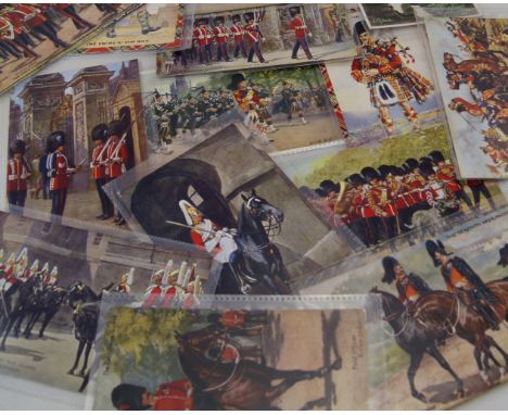 Quantity of vintage Tucks and Valentines military related postcards 36 items in lot