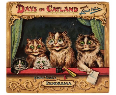 Wain (Louis William, 1860-1939). Days in Catland. Father Tuck's Panorama, 1st edition, Raphael Tuck, [1903], four-fold chromo