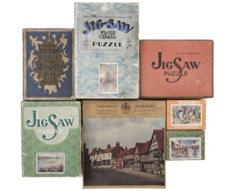 * Jigsaw Puzzles. A small collection of 55 jigsaw puzzles, mainly early 20th century and later, 55 jigsaw puzzles, various pu
