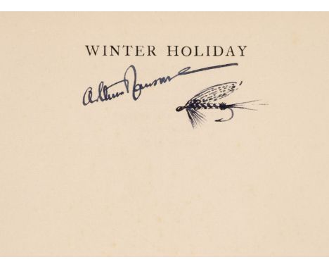 Ransome (Arthur). Winter Holiday, 1st edition, London: Jonathan Cape, 1933, illustrations by the author, slight partial offse