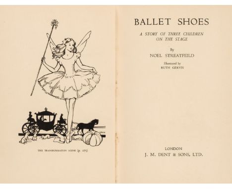 Streatfield (Noel). Ballet Shoes. A Story of Three Children of the Stage, 1st edition, London: J. M. Dent, 1936, illustration