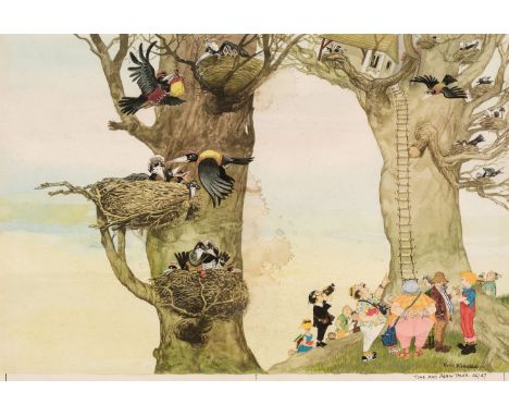 * Kincaid (Eric, 1931-2023). 8 original illustrations, watercolour and gouache on artist's board, various original illustrati