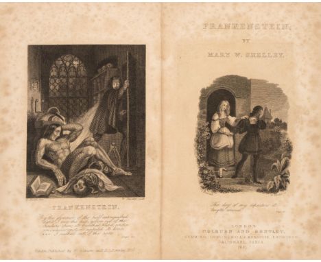 Shelley (Mary). Frankenstein: or, the Modern Prometheus, [bound with as issued] The Ghost-Seer From the German of Schiller Vo