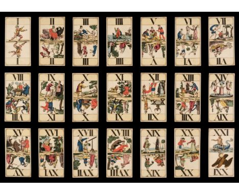 * German tarot. Mythological and Literary Tarock, Frankfurt: Johann Anton Steinberger, circa 1830, the complete deck of 78 st
