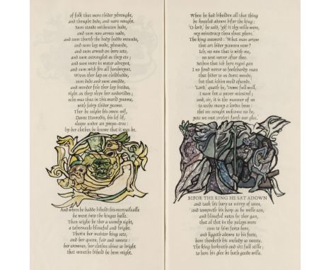 Tern Press. Sir Orfeo, Tern Press, June 1980, eight coloured woodcuts by Nicholas Parry, with extensive colouring by the arti