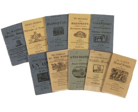 Chapbooks. A collection of chapbooks, Banbury: J.G. Rusher, circa 1820, 10 chapbooks, woodcut illustrations, untrimmed as iss