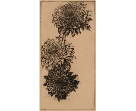 Apiary Press. Chrysanthemums. Six Etchings by Gloria Seaman. Chinese and Japanese Poems, Apiary Press: Northampton, Massachus