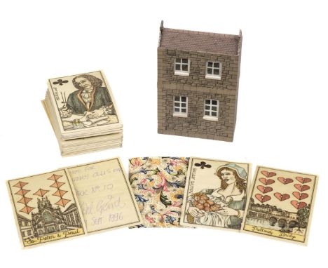 * Gerich (Karl). No.23: Beautiful Bath, England, Bath, 1996, the complete deck of 52 (plus 2 blanks) hand-coloured etched pla