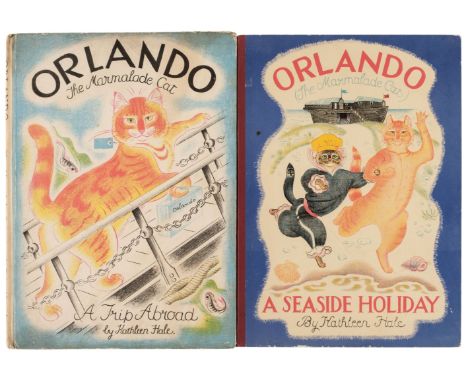 Hale (Kathleen). Orlando, The Marmalade Cat, A Trip Abroad, London: Country Life, 1939, colour illustrations throughout, deco