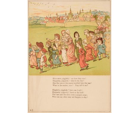 Greenaway (Kate). Under The Window by Kate Greenaway, 1st edition, New York: George Routledge & Sons, circa 1878, colour lith