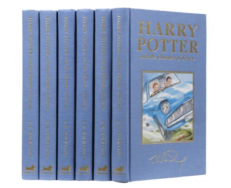 Rowling (J. K.). Harry Potter and the Chamber of Secrets, 6 copies, 1st deluxe edition, 1st printing, London: Bloomsbury, 199