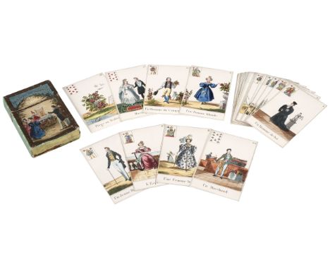 * French Fortune Telling Cards. Le Livre Du Destin, Paris: Delion?, circa 1840, the complete deck of 32 hand-coloured engrave