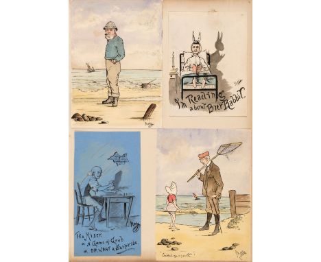 * Shepheard (Henry 'Mac'). Sketches by Mac, a large album containing various original illustrations, circa 1895-1915, approxi