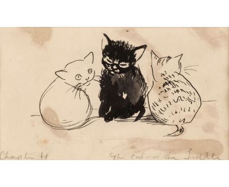 * Fortnum (Peggy, 1919-2016). Bel the Giant, original illustrations, [1956], pen and ink, 7 black and white illustrations pro