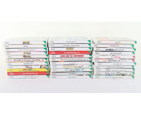 Nintendo Wii Games, quantity of Wii games in cases, sonic colours, Wii music, Michael Jackson experience, Zumba, Ghost squad,