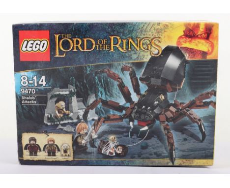 Lego Lord of the rings 9470 shelob attacks sealed boxed set, set comes sealed never opened, box has few dents with storage ed