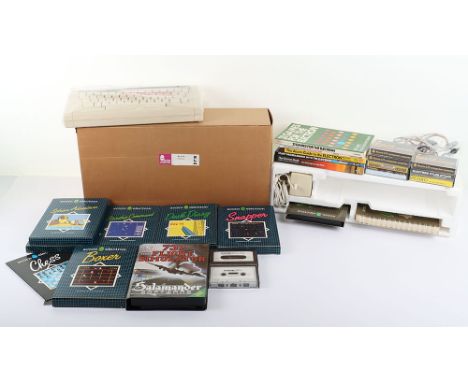 Vintage 1983 Acorn Computers Acorn Electron ALA 01 Bundle, computer comes untested complete in original box with original pac