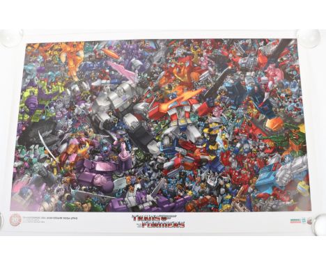 Transformers 20th anniversary Mega Lithograph, lithograph is in excellent condition came from Canada, made by dream wave, com