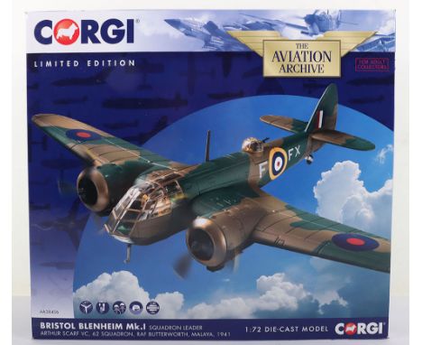  Corgi “The Aviation Archive” AA3806 Bristol Blenheim boxed ,model comes boxed compete with Card 427 of 1000, model is in nea