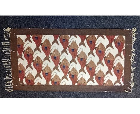 Vintage Fish patterned rug[148x80cm]