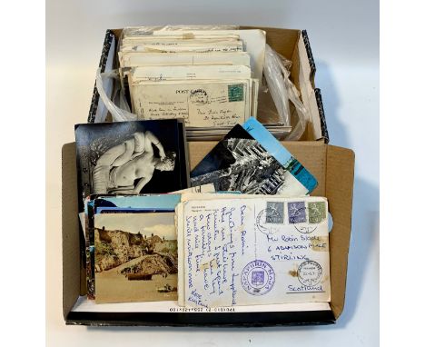 Approximately 250 Vintage 'Scottish View' Postcards along with 200 (approx) Vintage and early 20th century Postcards.3 x Vint