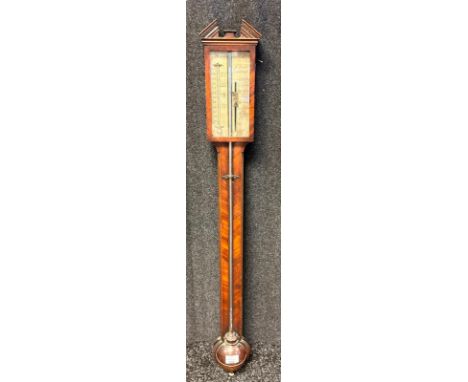 19th century stick barometer, J.Dunn, Edinburgh [98cm]