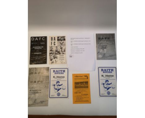 Collection of vintage Fife Football Programmes as per images.