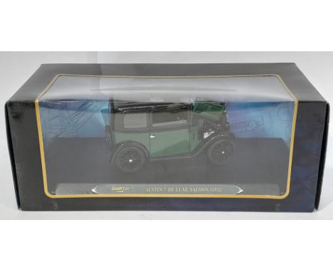 Ricko Ricko &amp; Minichamps a boxed 1/18 scale group to include 2x Ricko Ricko Austin 7's &amp; 1x Minichamps Morris Minor T