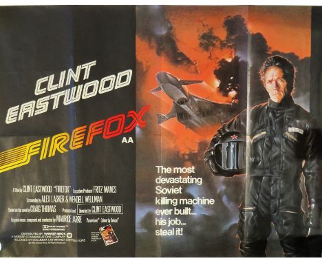 Nine (9) Movie Posters Includes 'Firefox' 1982 UK Quad (30x40), 'Long Duel' 1967 UK Quad (30x40), 'The Hunting Party' 1971 UK