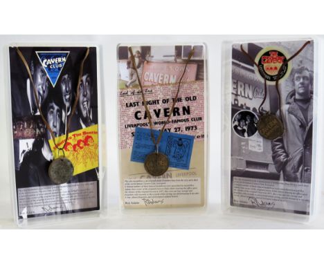 A rare lot of seventeen (17) Cavern Club Medallions These were short replacements to clubs membership cards in its heyday dur