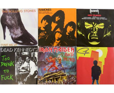 Approx One Hundred and Eighty (180) 7" Vinyl RecordsVarious genres, years,. includes Ramones 'Baby I Love You', Iron Maiden '