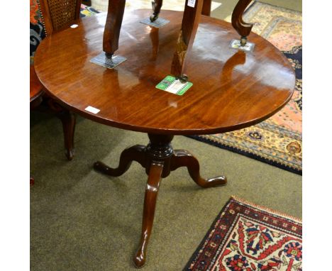 A 19th century mahogany tripod table 