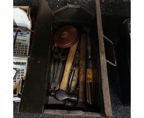 WAR TIME TOOL BOX WITH TOOLS STAMPED 1939-45
