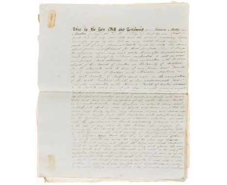 Cousin of Jane Austen.- Austen (Francis Motley, son of Francis Austen and Anne Motley, of Kippington, Kent, 1747-1815) Copy W