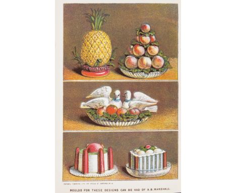 Food &amp; Drink.- Marshall (Agnes B.) The Book of Ices, fourth edition, 4 chromolithographed plates, tissue guards, wood-eng