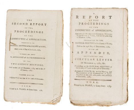 NO RESERVE Yorkshire Association.- A Report of the proceedings of the Committee of Association, appointed at the adjourned ge