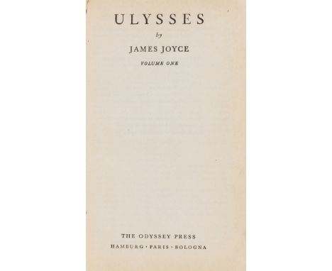 NO RESERVE Joyce (James) Ulysses, edited by Stuart Gilbert, 2 vol., very light browning to titles, half-title to vol.1 with v