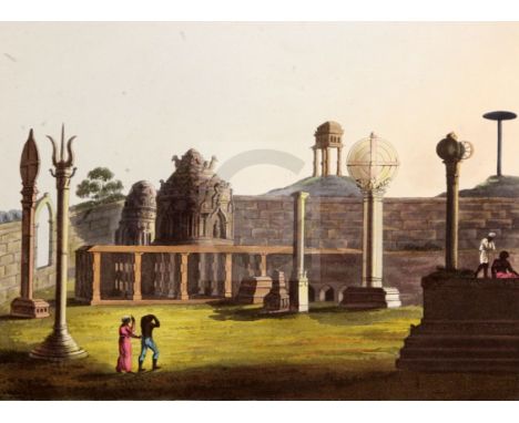 H. Merke and Harraden after James Hunter6 coloured aquatintsA Moorish Mosque at Bangalore, The South Entrance into the Fort o