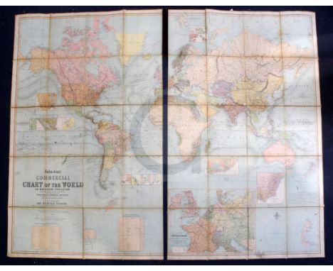 Johnston (W & A. K.), Commercial Chart of the World on Mercator's Projection from the Latest and Best Authorities, Edinburgh,