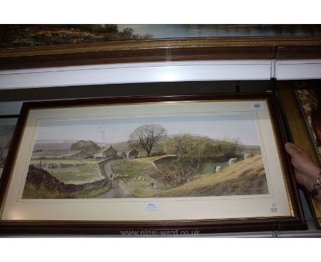 A framed and mounted Print 'Evening's Last Light' by The Artist Alan Ingham