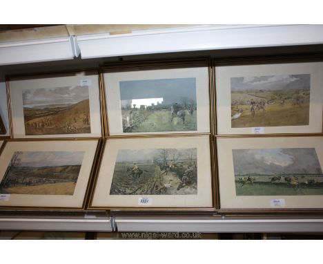 A quantity of Hunting Prints