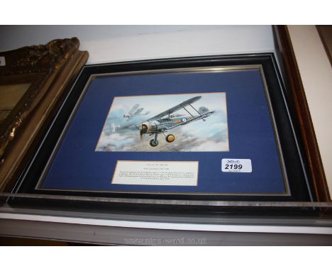 A framed and mounted Print 'The last of the line' from a painting by Chris Golds