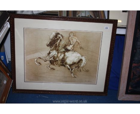 Weisbuch: signed limited edition print 'Bare Back' 62/250.