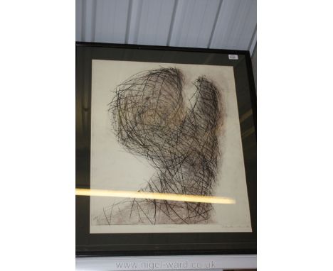 Peter Huntley: signed lithograph 'Passion'.
