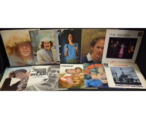 Vinyl Records - Folk Rock LP's including Bob Dylan, June Tabor, Cat Stevens, Donovan, Simon and Garfunkel, Peter, Paul and Ma