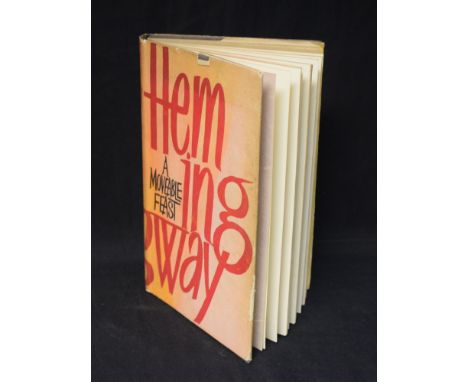 Books - Hemingway (Ernest), A Moveable Feast, first edition, Jonathan Cape, London 1964, pp: 192, h/b, d/j, designed by Hans 