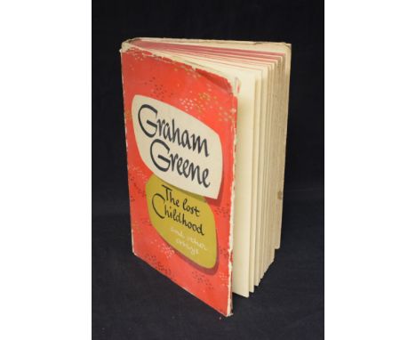 Books - Greene (Graham), The Lost Childhood and other essays, first edition, Eyre &amp; Spottiswoode, London 1951, pp: i - vi