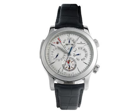 JAEGER LECOULTRE Master Grand Réveil, Referenz 163842AStahl.Durchmesser: 43 mm.2013.JAEGER LECOULTRE Master Grand Réveil in e