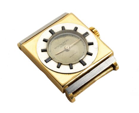 Art déco PATEK PHILIPPE in Gold18 kt. Gold.Durchmesser: 29 x 25 mm.1935.Seltene rechteckige Art déco PATEK PHILIPPE in 18 kt.