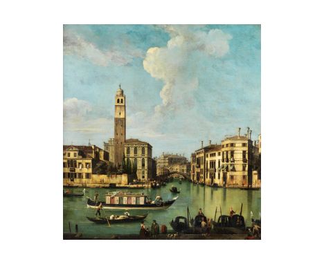 Giovanni Battista Cimaroli,um 1687 – 1753DIE MÜNDUNG DES CANNAREGIO IN DEN CANAL GRANDEÖl auf Leinwand. Doubliert.134,5 x 125
